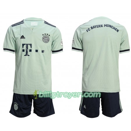 Billige Fotballdrakter FC Bayern München Barn Bortedraktsett 2018/19 Kortermet